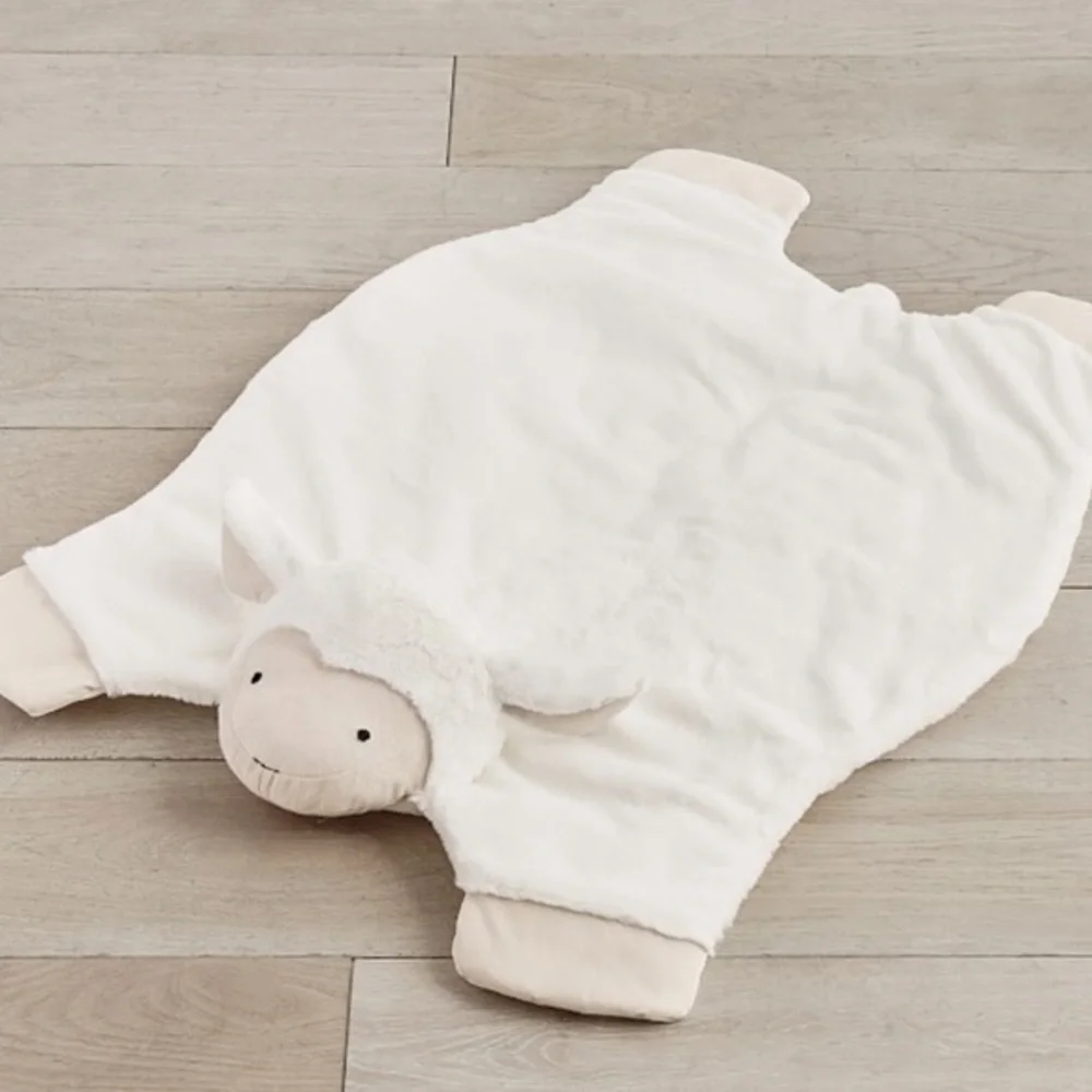 Pottery Barn Kids Lamb Critter Plush Play Mat 26” x‎ 34”